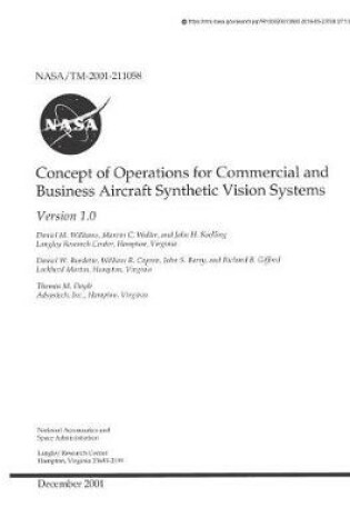 Cover of Concept of Operations for Commercial and Business Aircraft Synthetic Vision Systems. 1.0