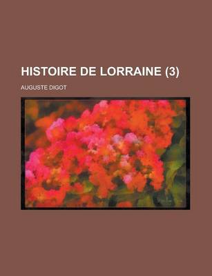 Book cover for Histoire de Lorraine (3)