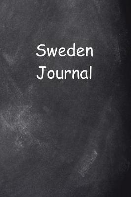 Book cover for Sweden Journal Chalkboard Design