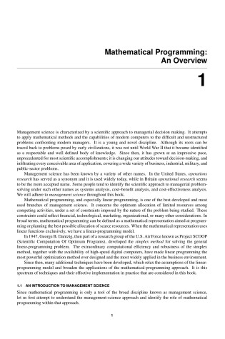 Cover of Applied Mathematical Programming