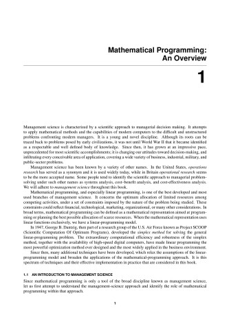 Book cover for Applied Mathematical Programming