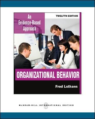 Book cover for Organizational Behavior (Int'l Ed)