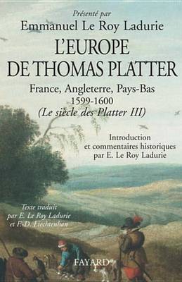 Book cover for L'Europe de Thomas Platter