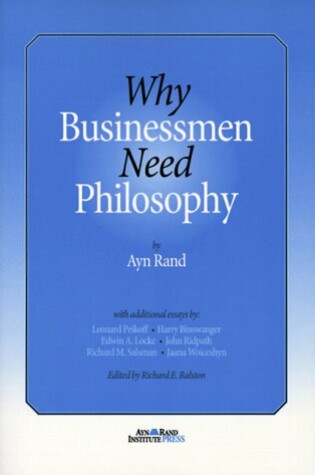 Cover of Why Businessmen Need Philosophy