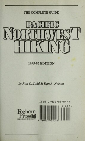 Cover of Foghorn Pacific Northwest Hiking