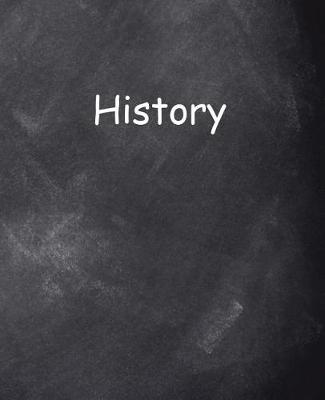 Cover of School Composition Book History Chalkboard Style 130 Pages