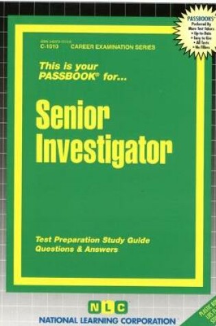 Cover of Senior Investigator