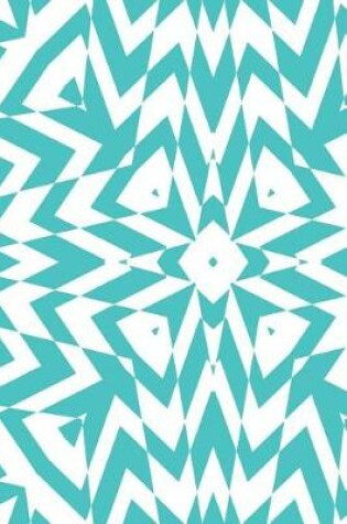 Cover of Turquoise and White Geometric Design Notebook 6*9