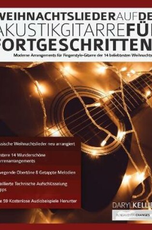 Cover of Weihnachtslieder auf der Akustikgitarre für Fortgeschrittene