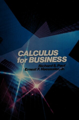 Cover of Calculus for Business