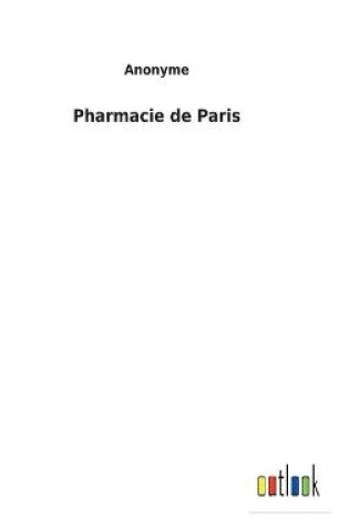 Cover of Pharmacie de Paris