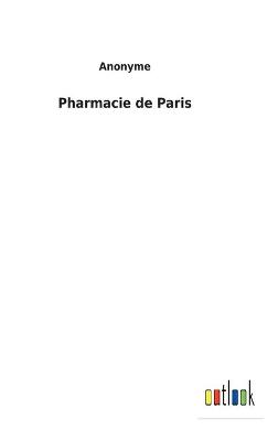 Book cover for Pharmacie de Paris