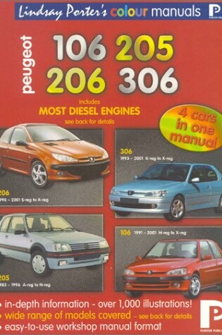 Cover of Peugeot 106, 205, 206, 306 Colour Workshop Manual