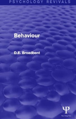 Cover of Behaviour (Psychology Revivals)