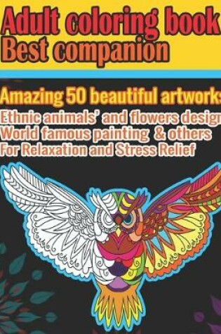 Cover of Adult coloring book best companion