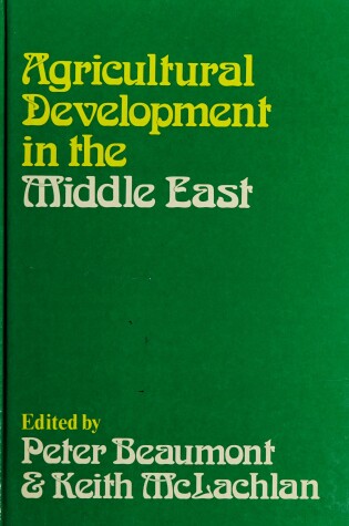 Cover of Agricultural Development in the Middle East