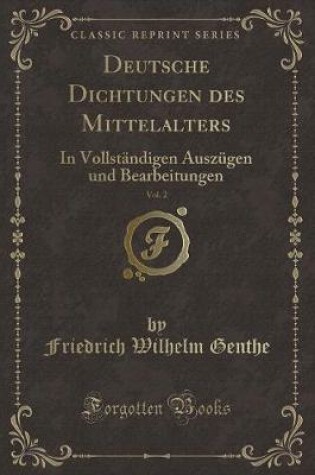 Cover of Deutsche Dichtungen Des Mittelalters, Vol. 2