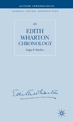 Book cover for An Edith Wharton Chronology