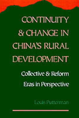 Cover of Continuity and Change in China's Rural Development