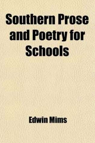 Cover of Southern Prose and Poetry for Schools