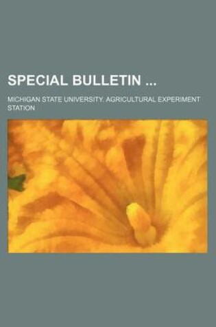 Cover of Special Bulletin