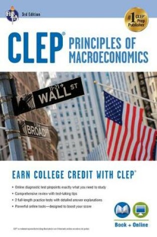 Cover of CLEP Principles of Macroeconomics 3rd Ed., Book + Online