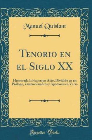 Cover of Tenorio En El Siglo XX