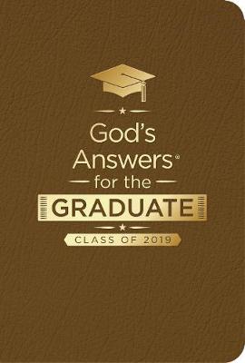 Book cover for God's Answers for the Graduate: Class of 2019 - Brown NKJV