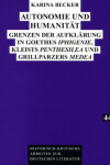 Book cover for Autonomie Und Humanitaet