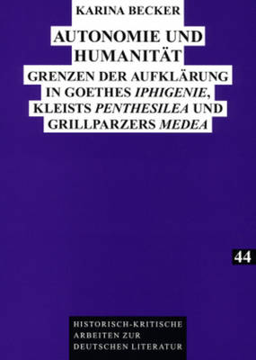 Cover of Autonomie Und Humanitaet