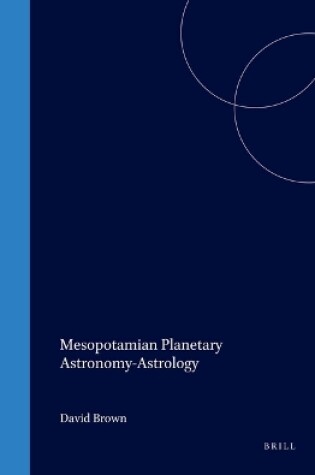 Cover of Mesopotamian Planetary Astronomy-Astrology