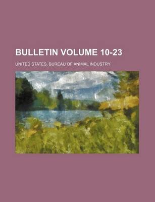 Book cover for Bulletin Volume 10-23