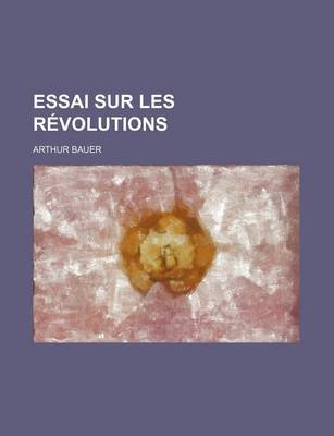 Book cover for Essai Sur Les Revolutions