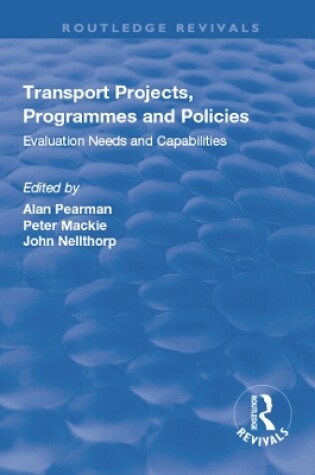 Cover of Transport Projects, Programmes and Policies