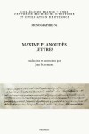 Book cover for Maxime Planoudes, Lettres