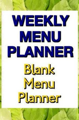 Cover of Weekly Menu Planner