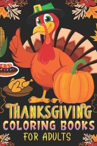 Cover of Thanksgiving Coloring Books for Adults