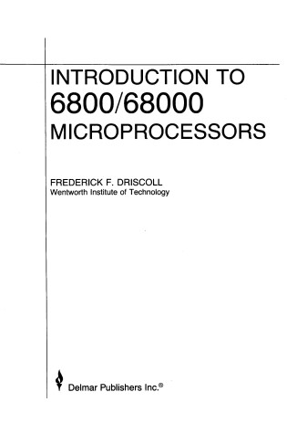 Cover of Introduction to 6800/68000 Microprocessors