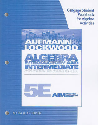 Book cover for Algebra, Student Workbook for Algebra Activities