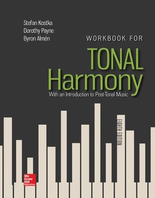 Book cover for Workbook for Tonal Harmony
