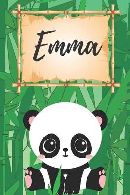 Book cover for Emma Notizbuch Panda / Malbuch / Kritzelbuch / Tagebuch / Journal / DIN A5 / Geschenke