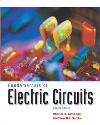 Book cover for Fundamentals of Electric Circuits (3rd printing) with CD-ROM