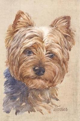 Cover of Yorkshire Terrier Dog Portrait Notebook