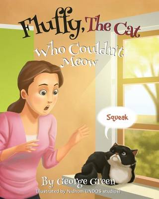 Book cover for Fluffy, The Cat Who Couldn't Meow