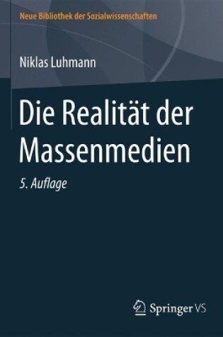 Cover of Die Realität der Massenmedien