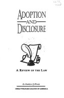 Cover of Adoption and Disclosure