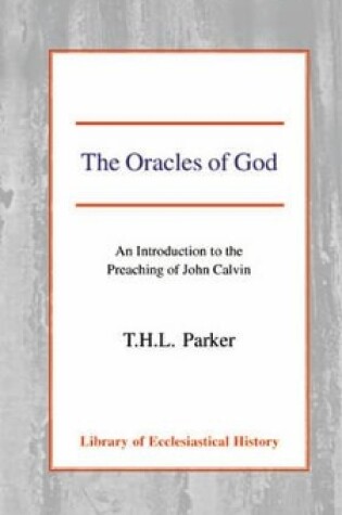 Cover of The Oracles of God