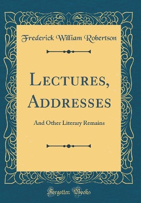 Book cover for Lectures, Addresses