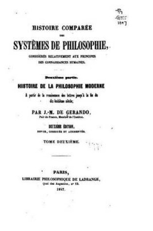 Cover of Histoire Comparee Des Systemes de Philosophie, Consideres Relativement Aux Principes Des Connaissances Humaines