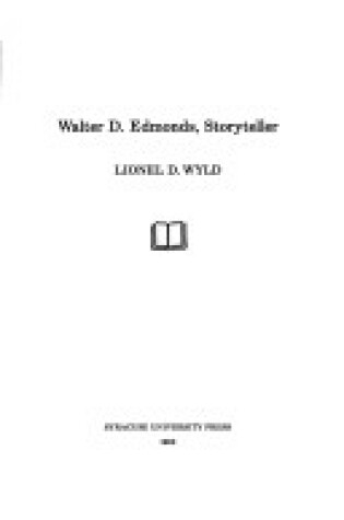 Cover of Walter D. Edmonds, Storyteller